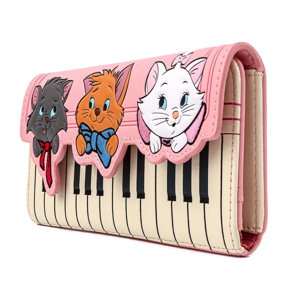 Foto 3 pulgar | Cartera Loungefly Disney Aristocats Piano Kitties De Piel Sintética - Venta Internacional