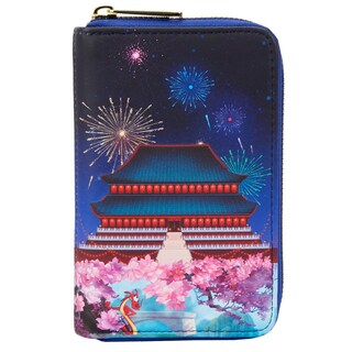 Foto 1 | Cartera de Mano Loungefly Disney Mulán Castle con Cierre para Tarjetas - Venta Internacional