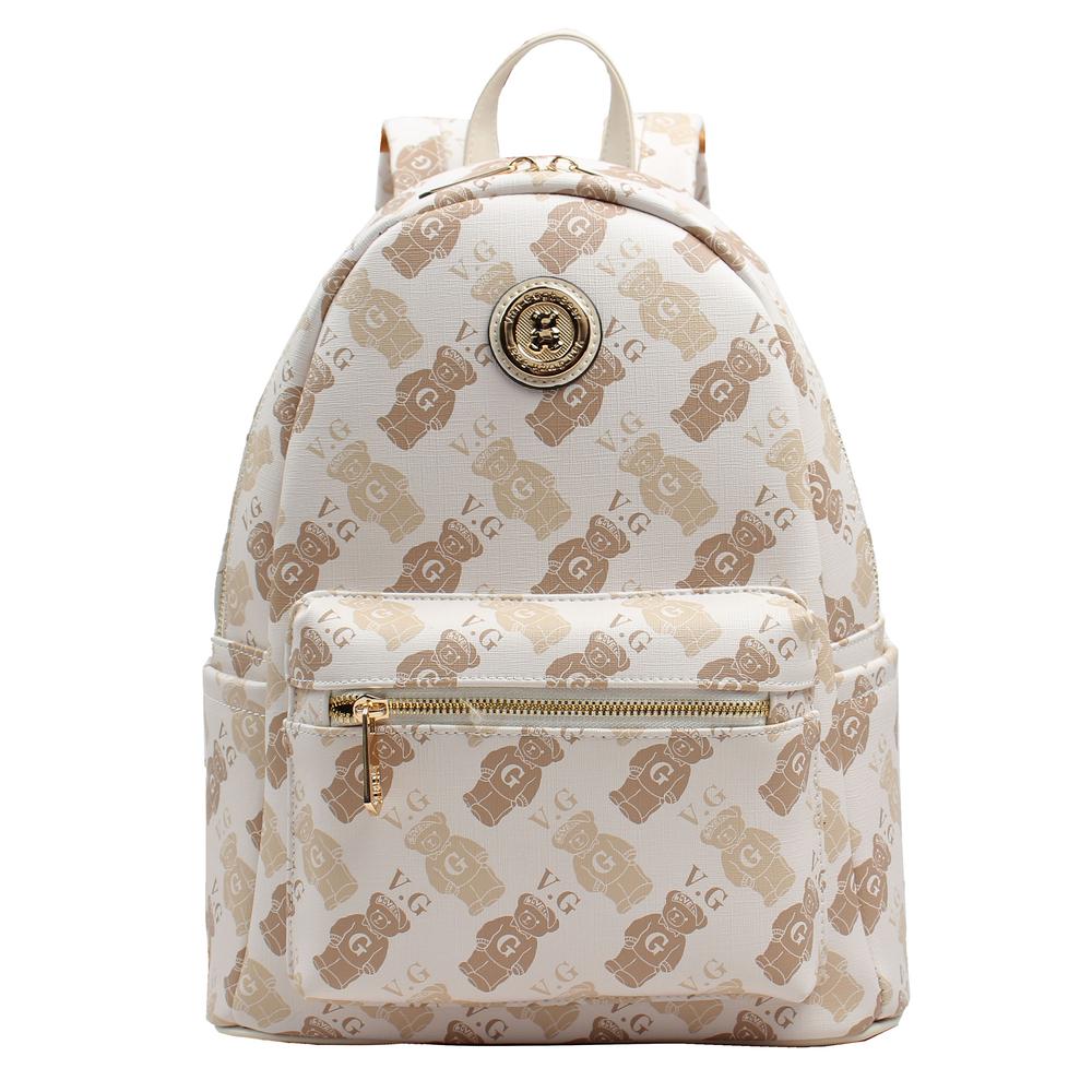 Foto 2 pulgar | Bolsa Backpack Van Gogh Bear Vgbbp002be Beige para Mujer