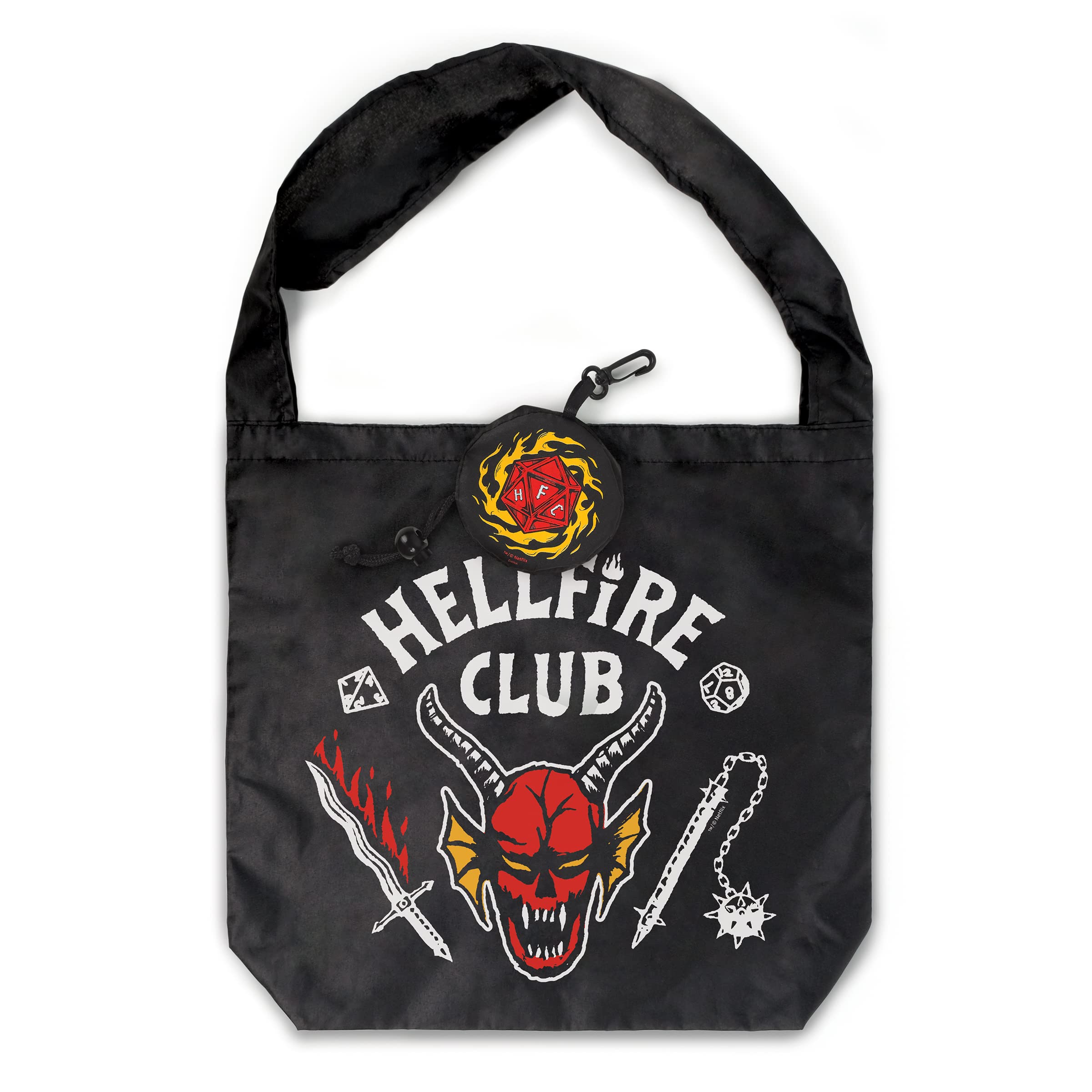 Foto 2 pulgar | Bolsa de Mano Fred Stranger Things Hellfire Club - Venta Internacional