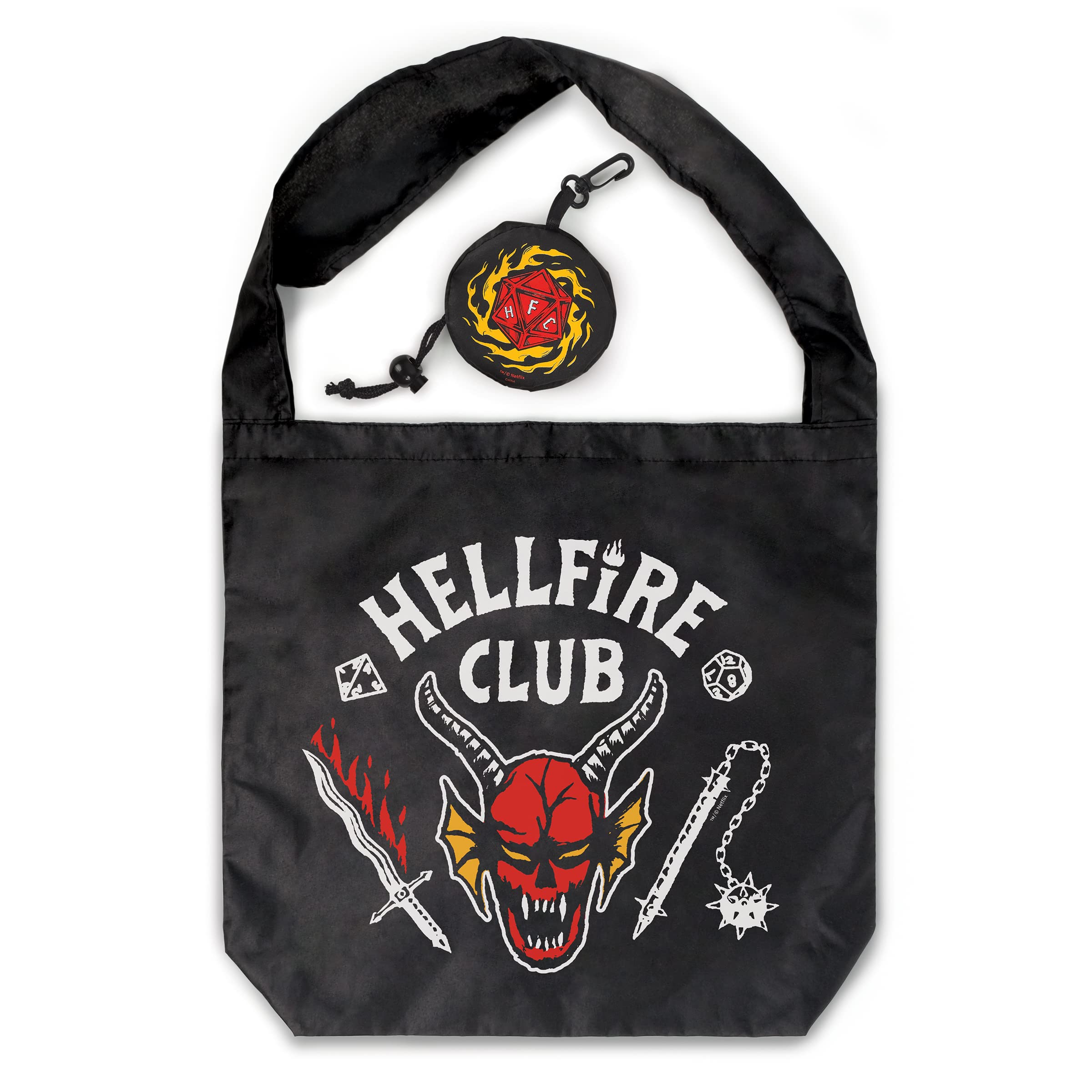 Foto 3 pulgar | Bolsa de Mano Fred Stranger Things Hellfire Club - Venta Internacional