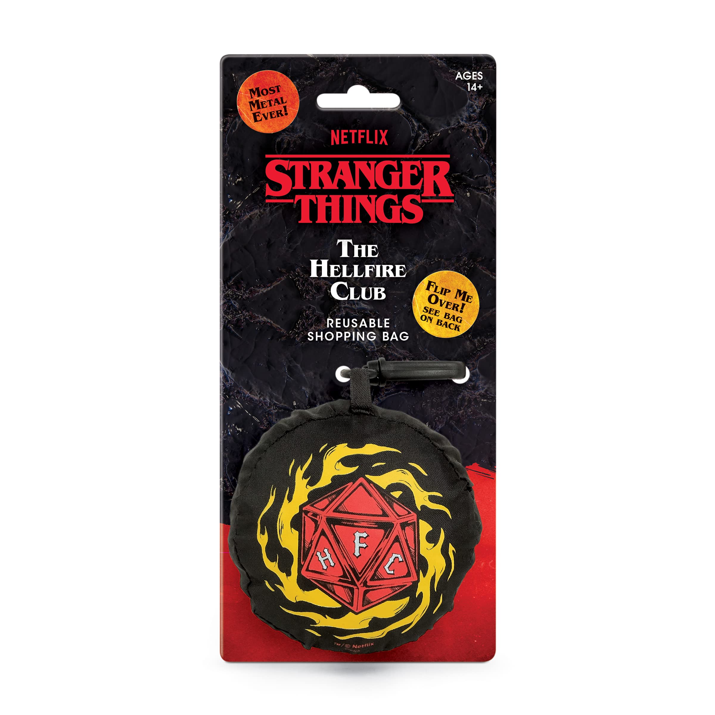 Foto 4 pulgar | Bolsa de Mano Fred Stranger Things Hellfire Club - Venta Internacional