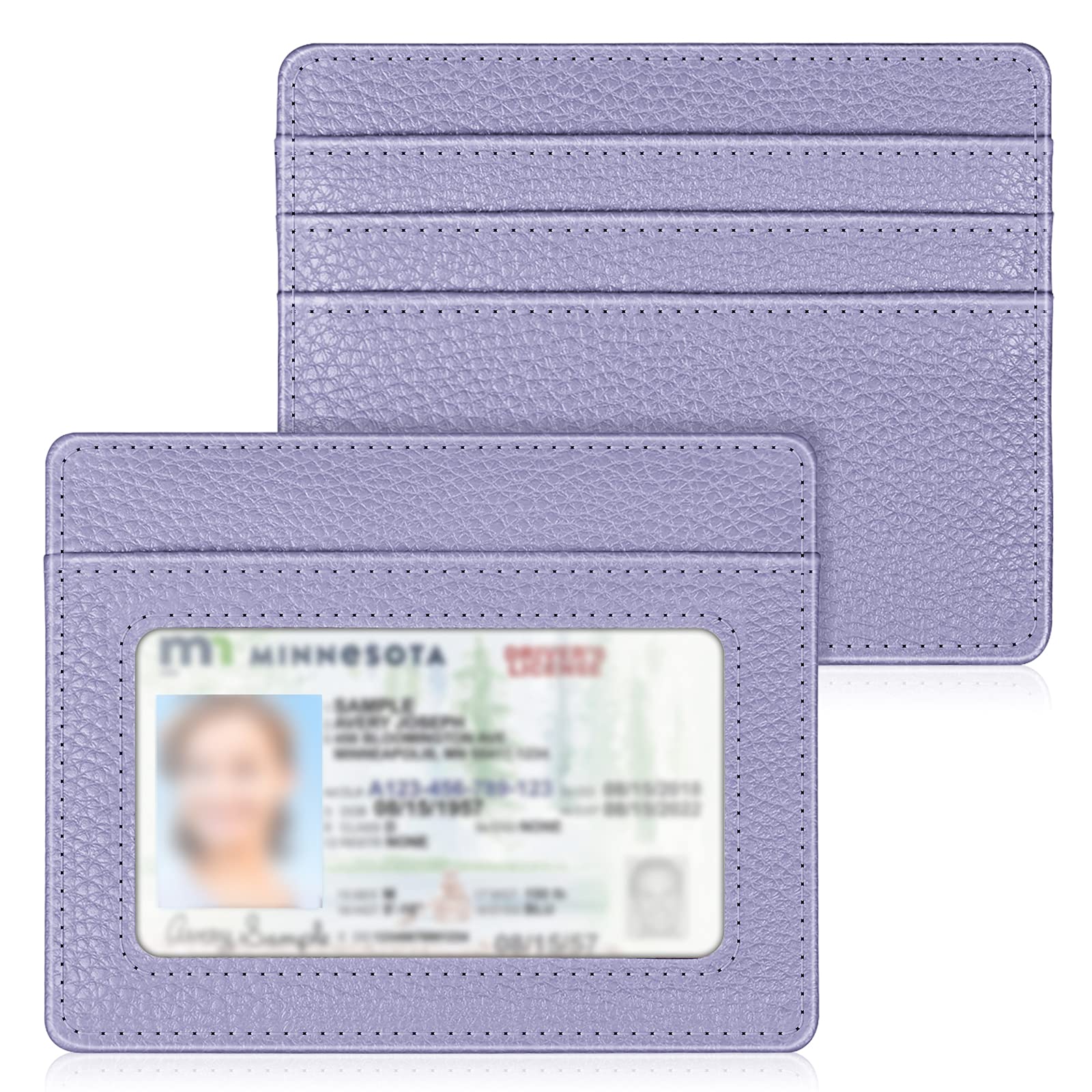 Foto 2 pulgar | Tarjetero Fintie Slim Minimalista de Piel con Bloqueo Rfid - Venta Internacional