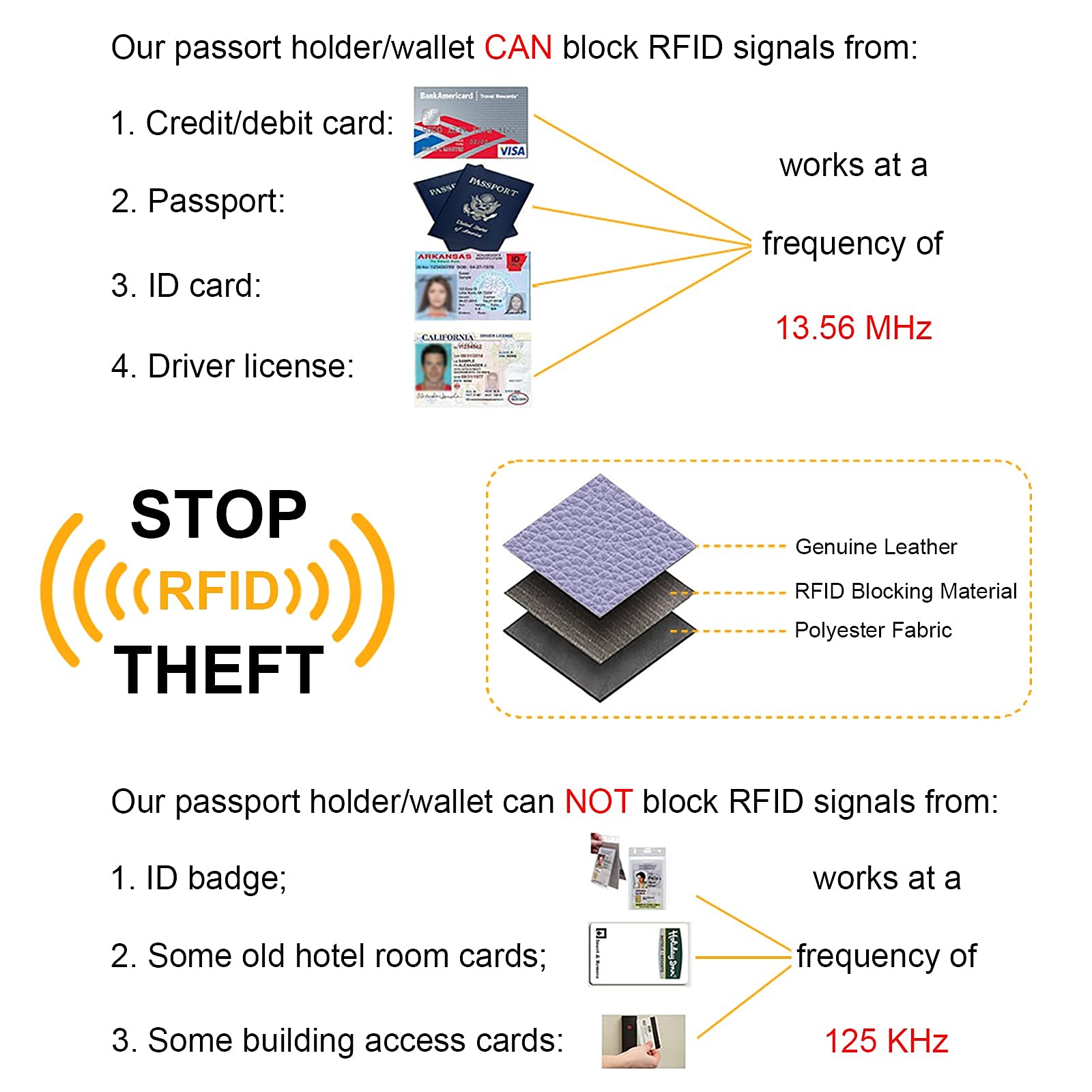 Foto 7 | Tarjetero Fintie Slim Minimalista de Piel con Bloqueo Rfid - Venta Internacional