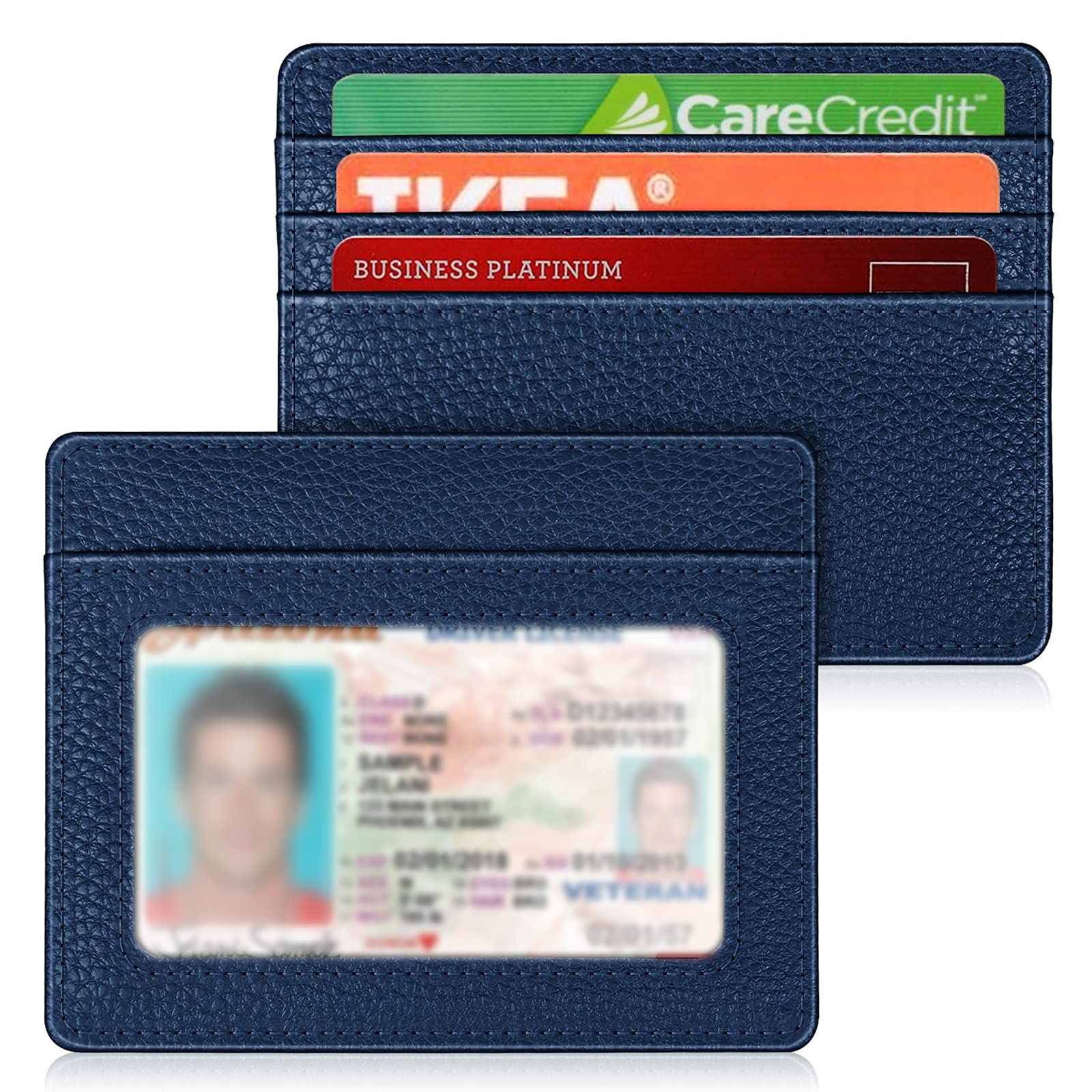Foto 2 pulgar | Tarjetero Fintie Slim Minimalista de Piel con Bloqueo Rfid - Venta Internacional