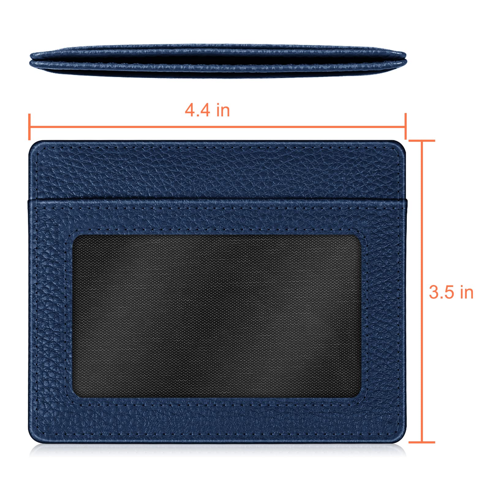 Foto 7 pulgar | Tarjetero Fintie Slim Minimalista de Piel con Bloqueo Rfid - Venta Internacional