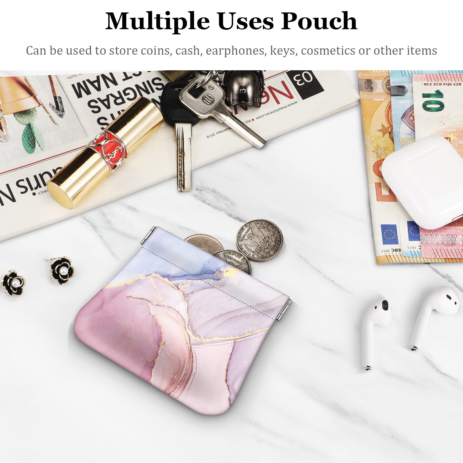 Foto 4 pulgar | Monedero Fintie Squeeze Rosa para Mujer - Venta Internacional