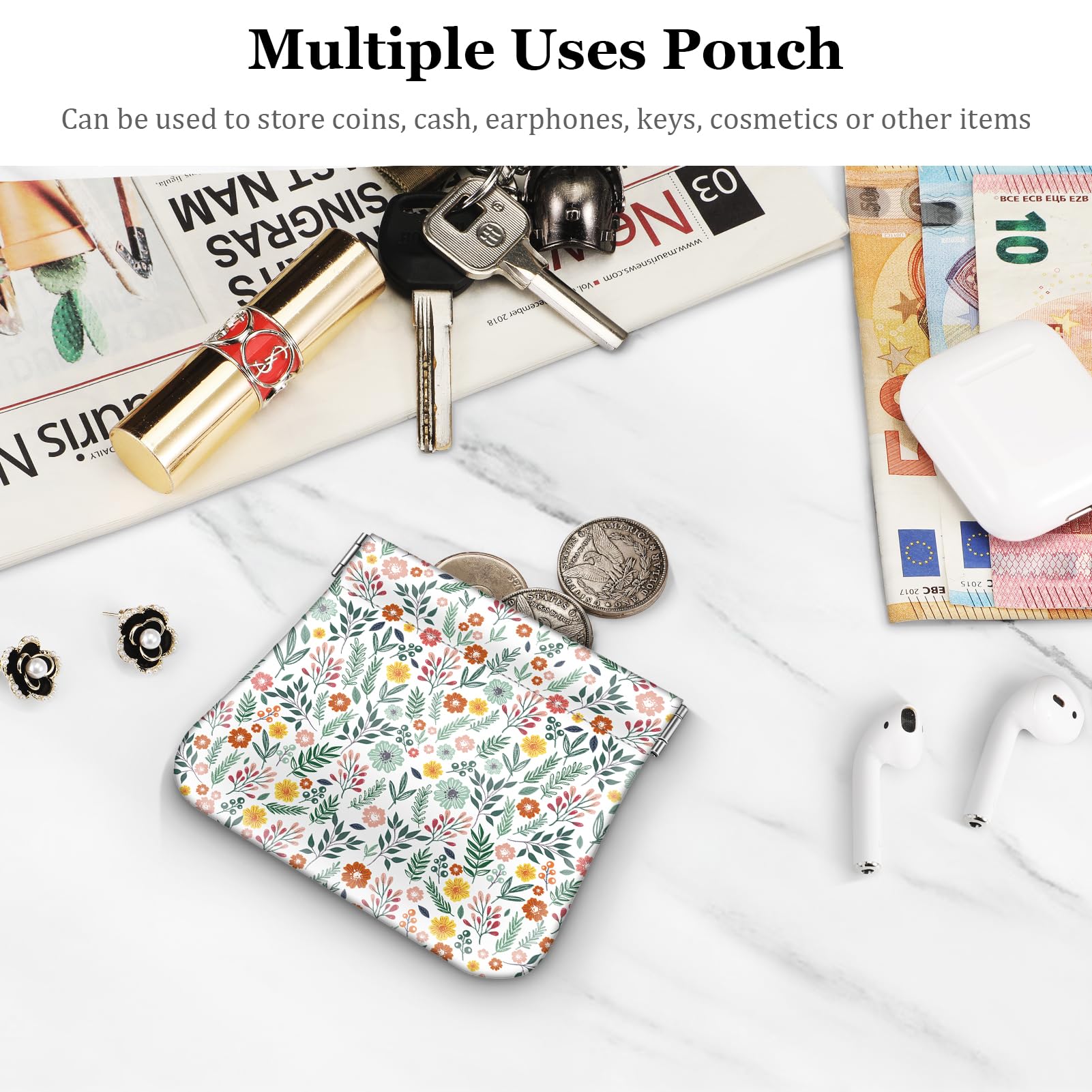 Foto 3 | Monedero Fintie Squeeze de Piel Sintética para Mujer - Venta Internacional