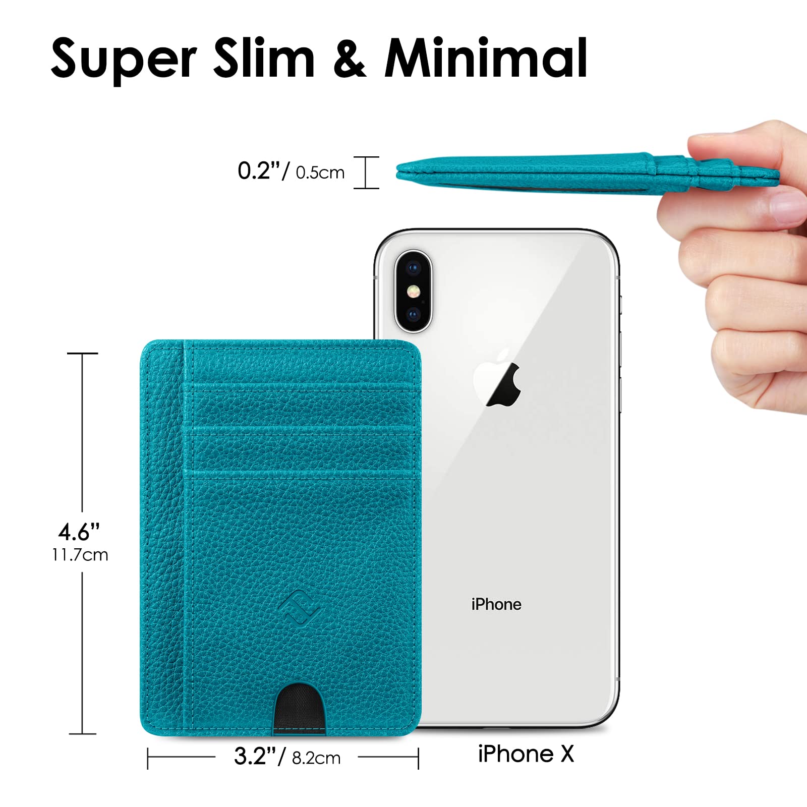 Foto 5 pulgar | Tarjetero Fintie Slim Minimalista De Piel Con Bloqueo Rfid - Venta Internacional