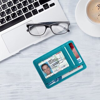 Foto 7 | Tarjetero Fintie Slim Minimalista De Piel Con Bloqueo Rfid - Venta Internacional