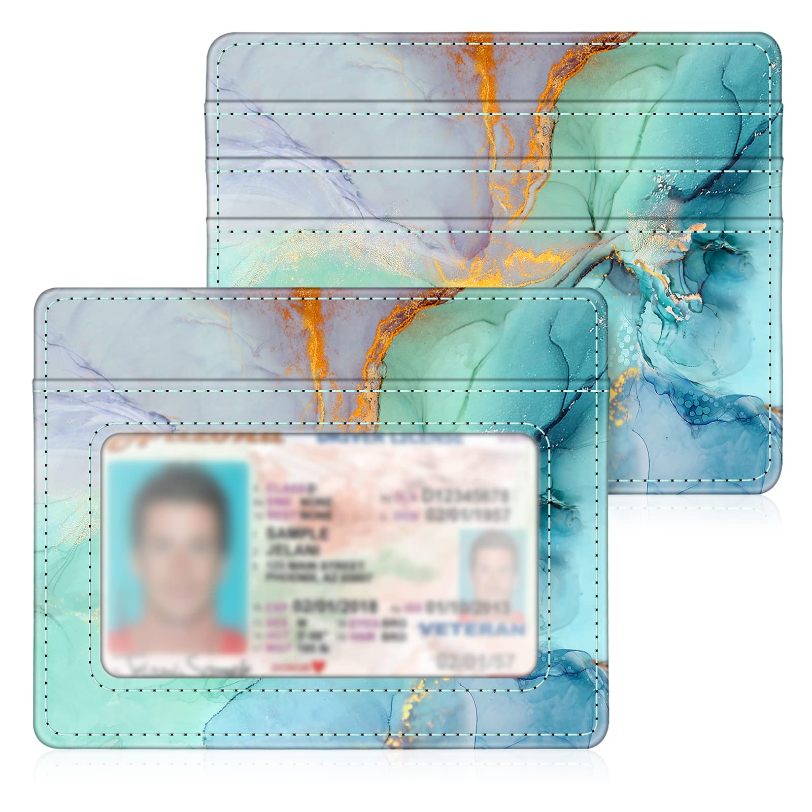 Foto 2 pulgar | Tarjetero Fintie Slim Minimalista De Piel Con Bloqueo Rfid - Venta Internacional