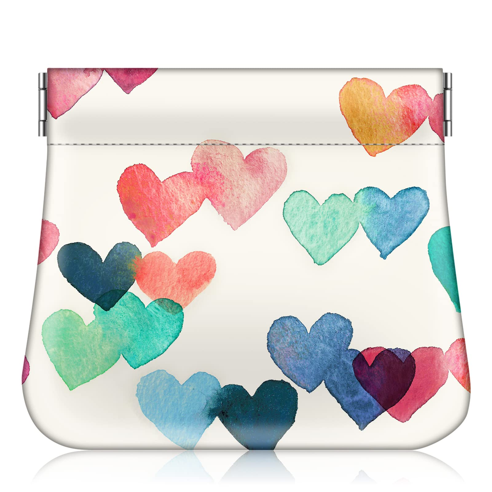 Monedero Fintie Squeeze de Piel Sintética con Forma De Corazón - Venta Internacional