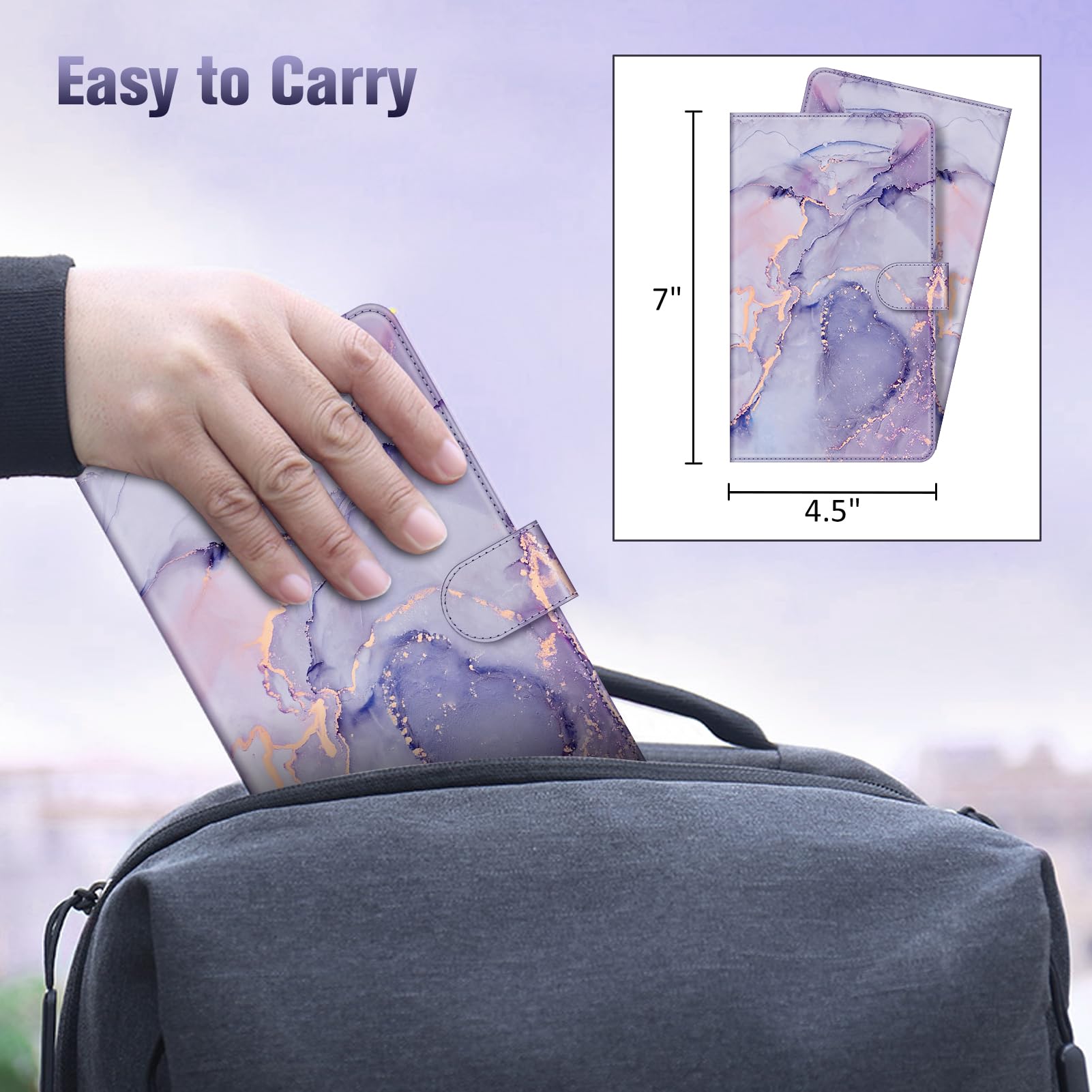 Foto 5 pulgar | Cartera Fintie Lila para Mujer-Venta Internacional