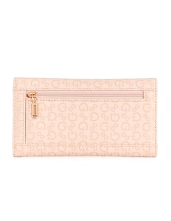 Foto 2 | Cartera Guess Bowie Debossed Logo Slim Clutch Rosa