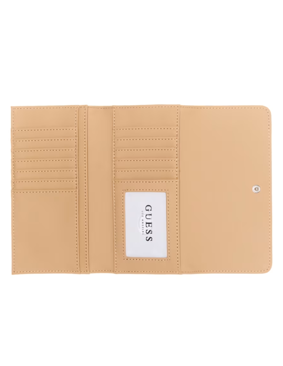 Foto 4 pulgar | Cartera Guess Bowie Debossed Logo Slim Clutch Rosa
