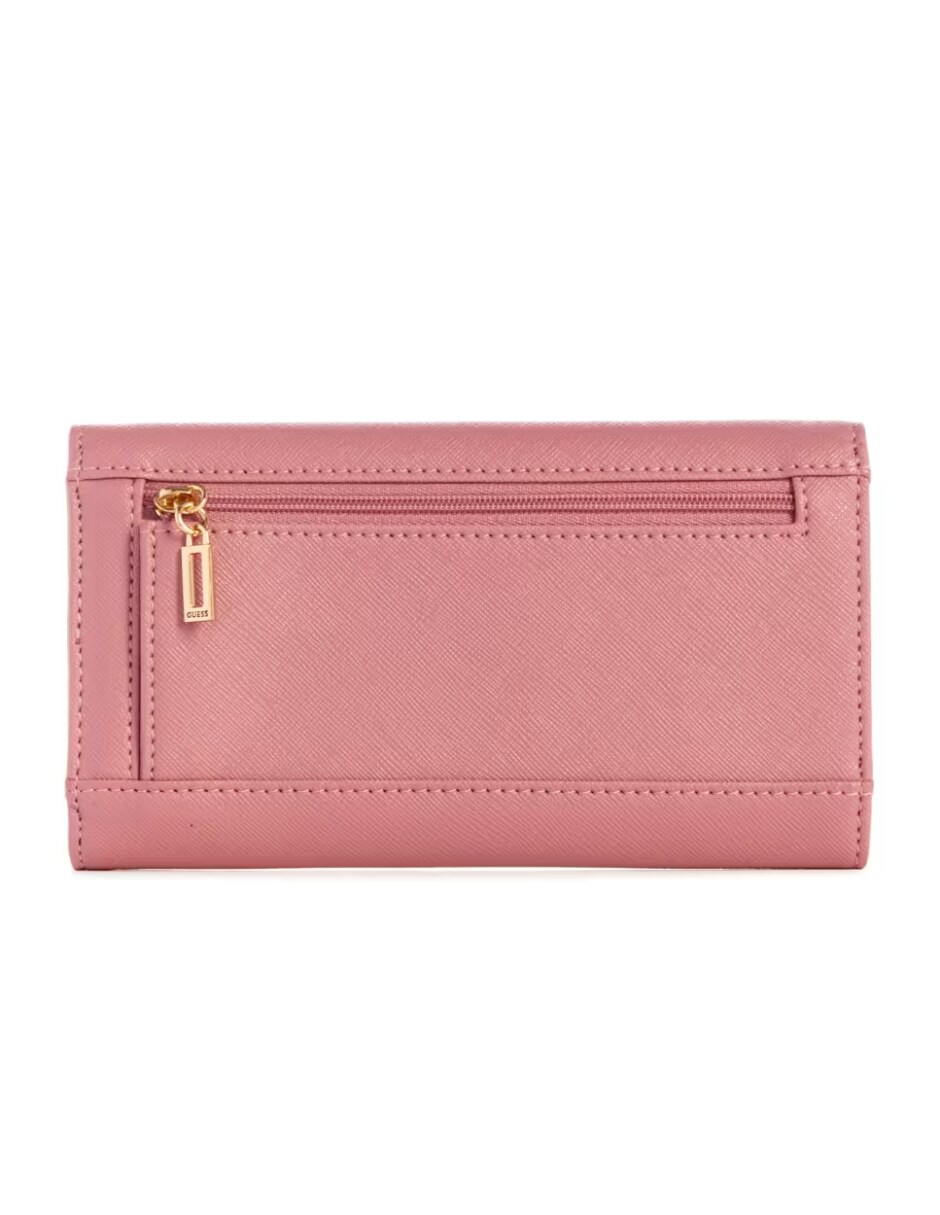 Cartera Guess Abree Slim Clutch Rosa | Coppel.com