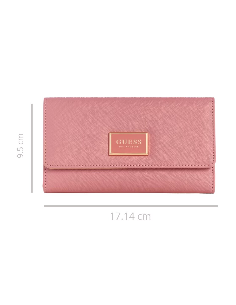 Cartera Guess Abree Slim Clutch Rosa | Coppel.com