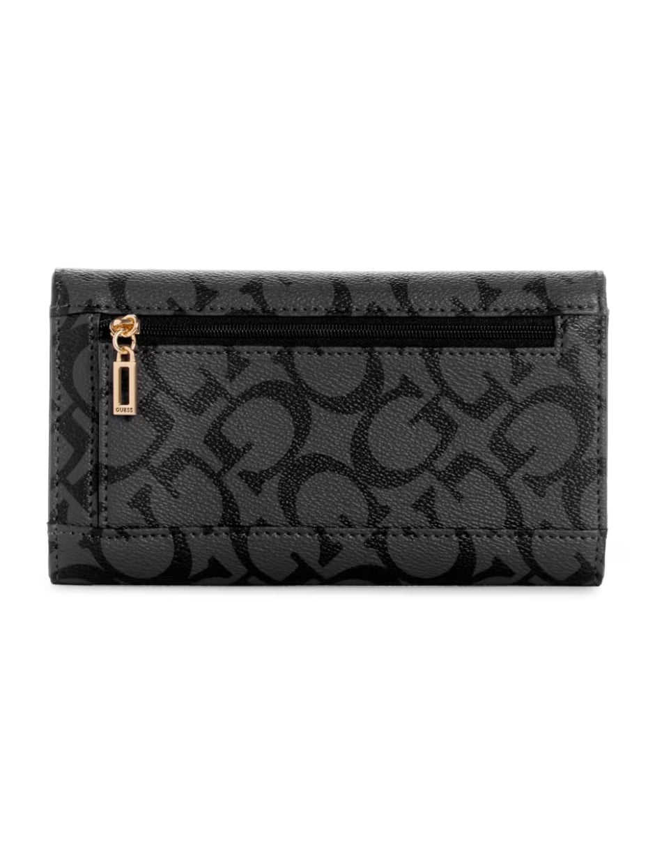 Cartera Guess Abree Logo Slim Clutch Negra | Coppel.com