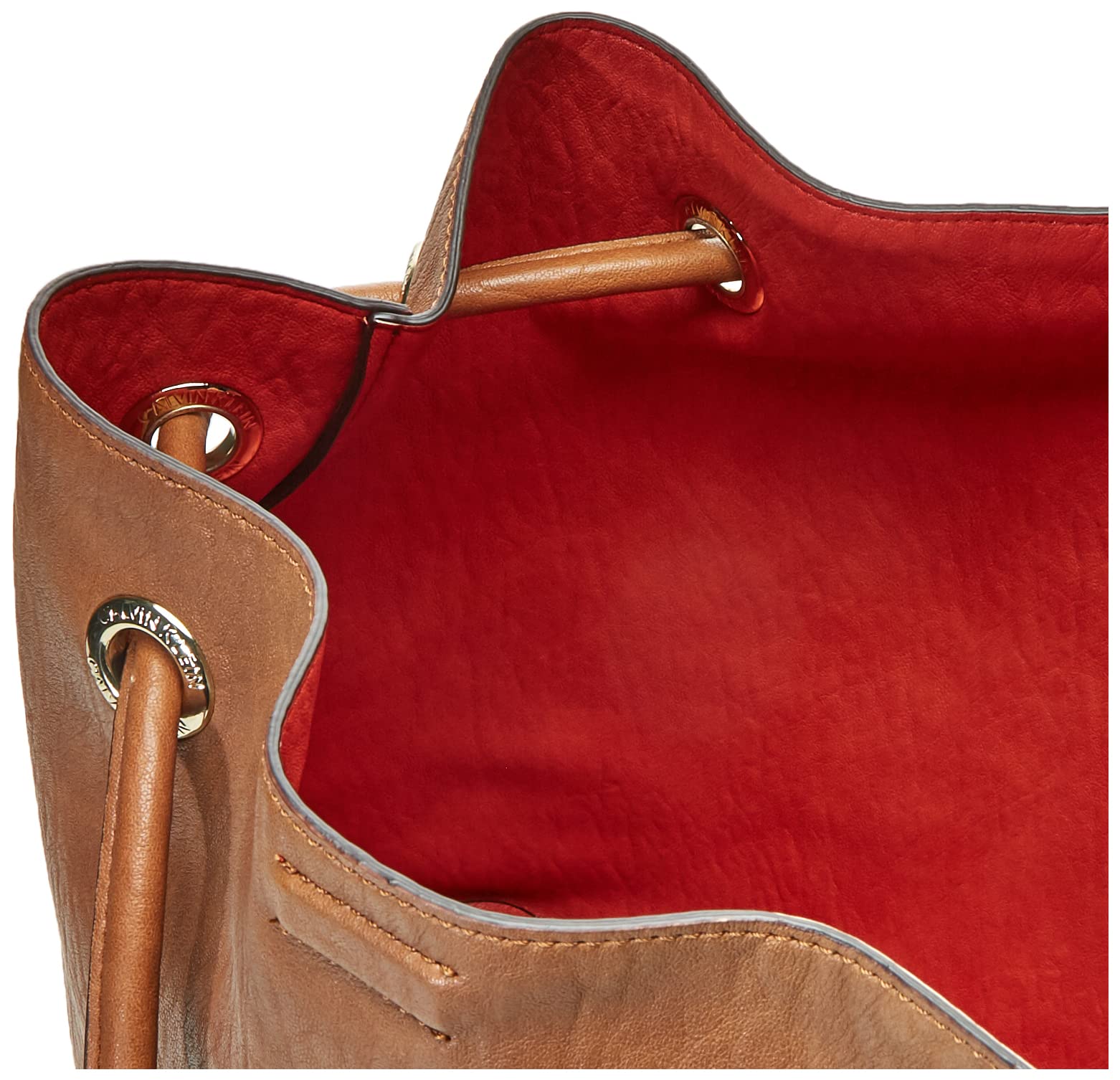 Foto 6 pulgar | Bolso De Mano Calvin Klein Gabrianna Novelty Caramel Vegan Leather - Venta Internacional.