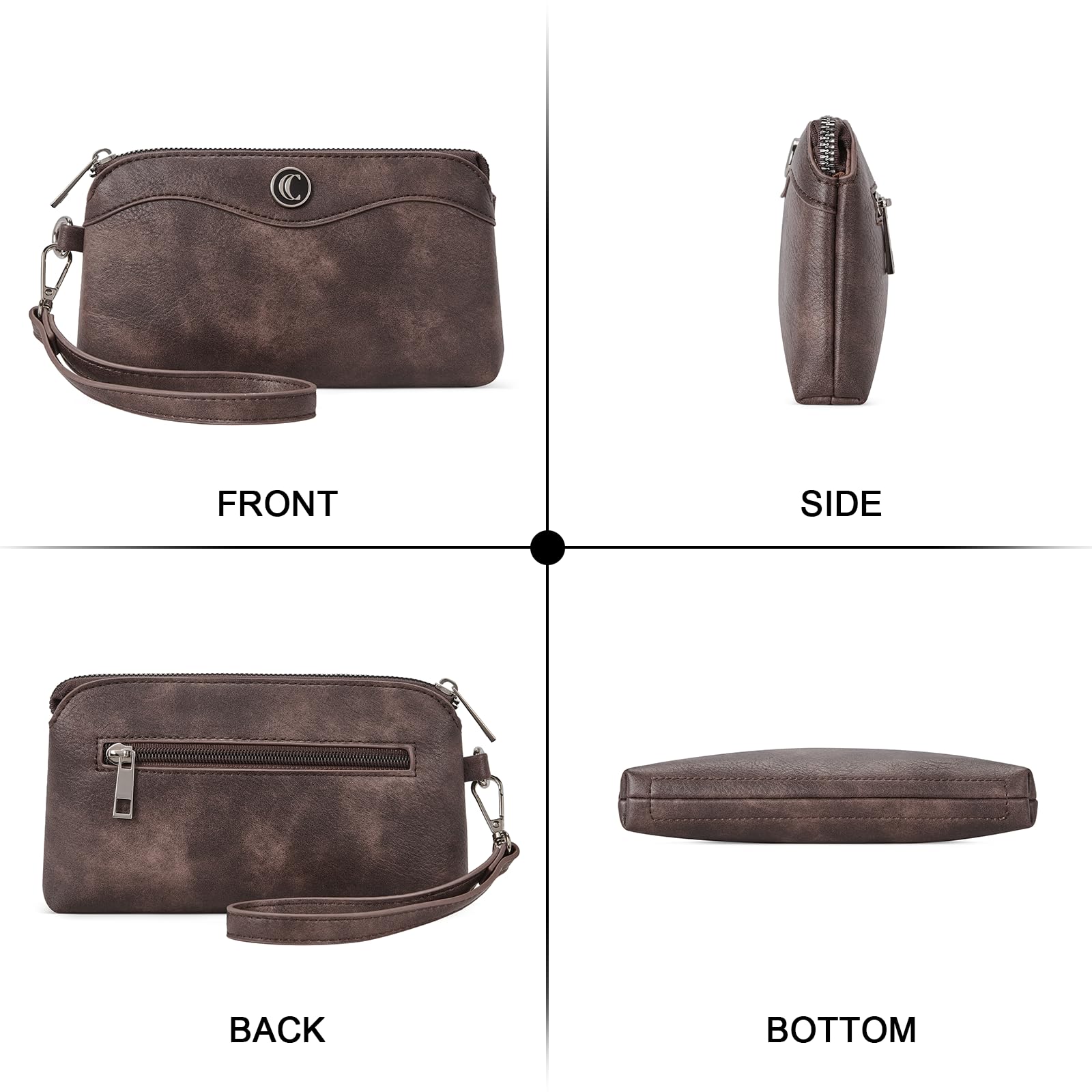 Foto 7 pulgar | Bolso De Piel Cluci Para Teléfono Móvil De Viaje Para Mujer - Venta Internacional.