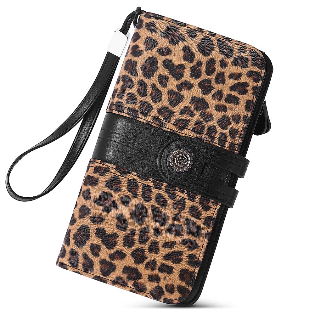 Foto 1 | Organizador De Tarjetas Wallet Cluci Para Mujer, Tamaño Grande, Piel - Venta Internacional.