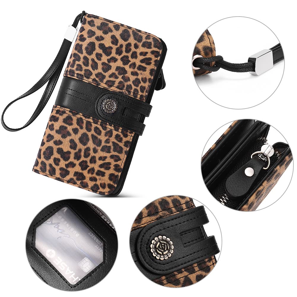 Foto 5 pulgar | Organizador De Tarjetas Wallet Cluci Para Mujer, Tamaño Grande, Piel - Venta Internacional.