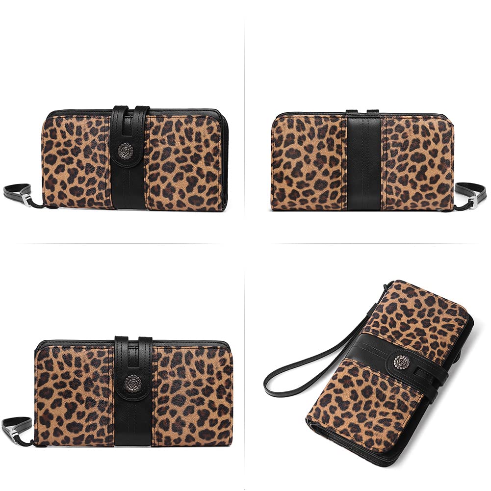 Foto 6 pulgar | Organizador De Tarjetas Wallet Cluci Para Mujer, Tamaño Grande, Piel - Venta Internacional.
