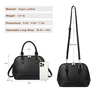 Foto 4 | Bolso De Mano Cluci, Bandolera Pequeño, De Cuero Vegano, Para Mujer - Venta Internacional.