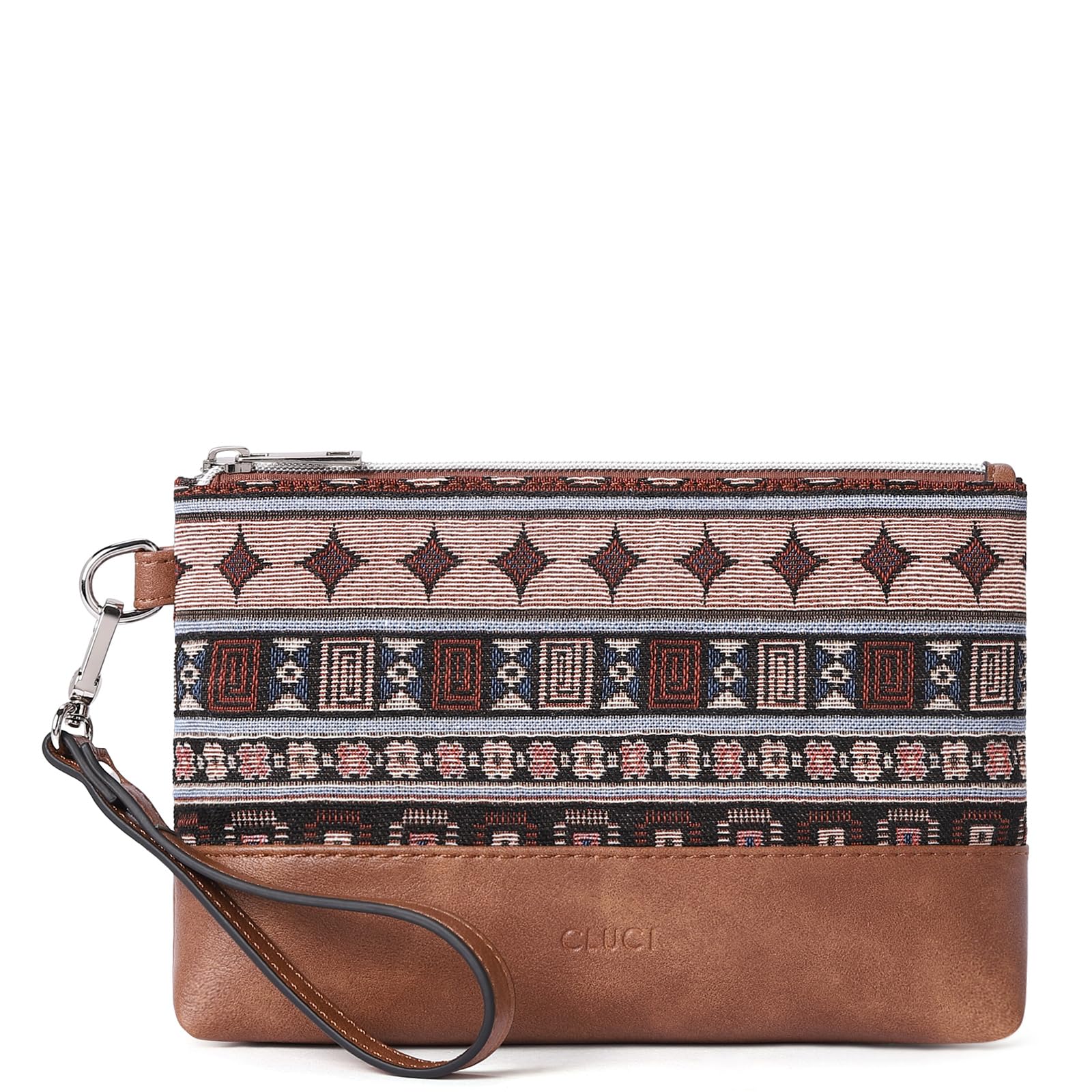 Foto 2 pulgar | Wallet Cluci - Pulsera De Piel Para Mujer De Gran Capacidad, Color Marrón - Venta Internacional.