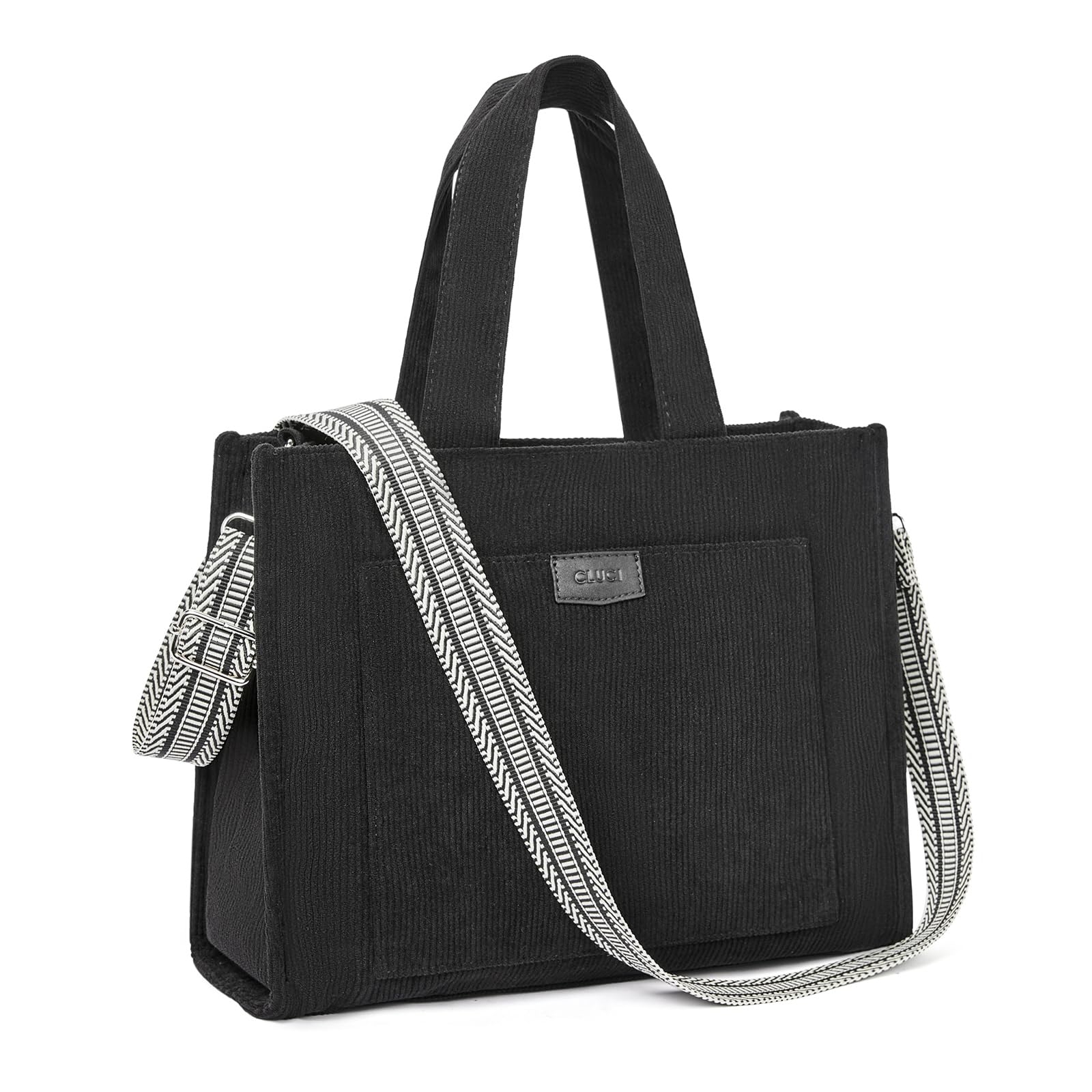 Foto 2 pulgar | Bolso Cluci De Pana Para Mujer, Moda Casual, Negro - Venta Internacional.