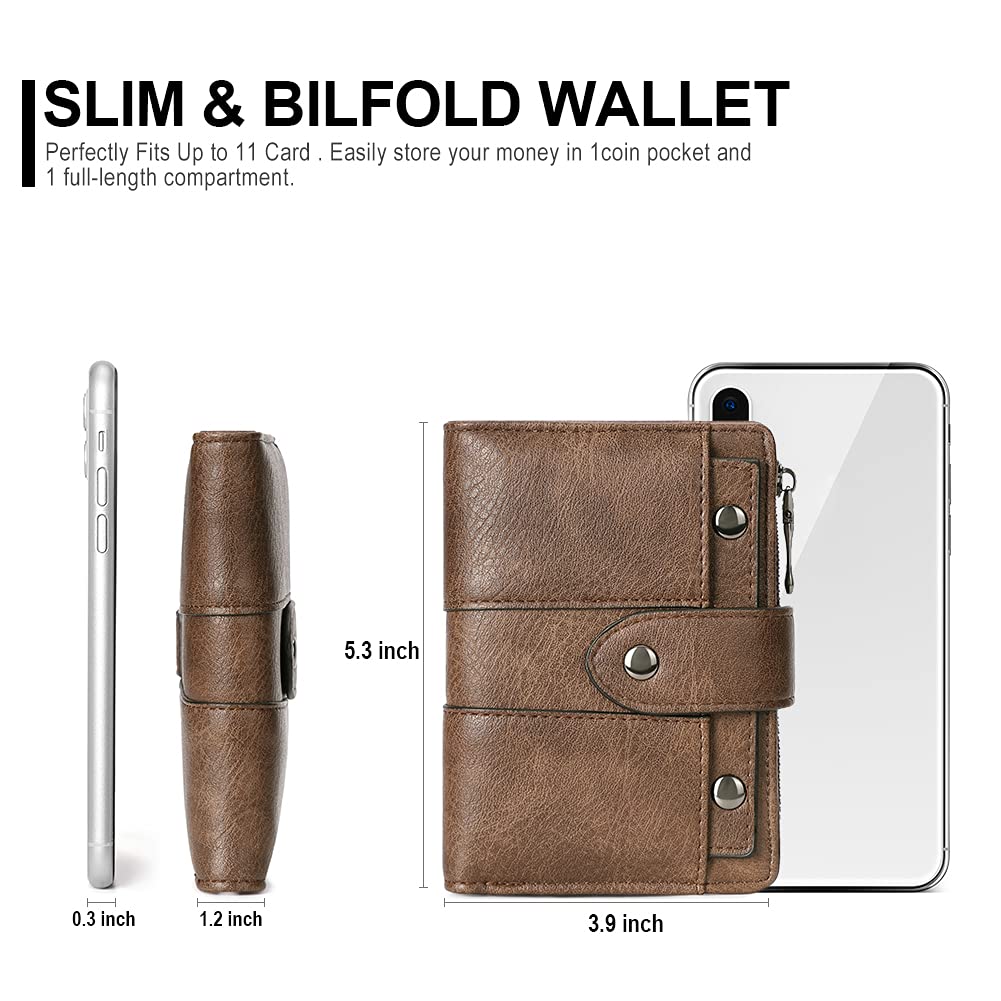 Foto 4 pulgar | Tarjetero Plegable Pequeño De Piel Wallet Cluci Para Mujer - Venta Internacional.