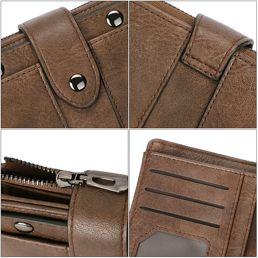 Foto 5 | Tarjetero Plegable Pequeño De Piel Wallet Cluci Para Mujer - Venta Internacional.