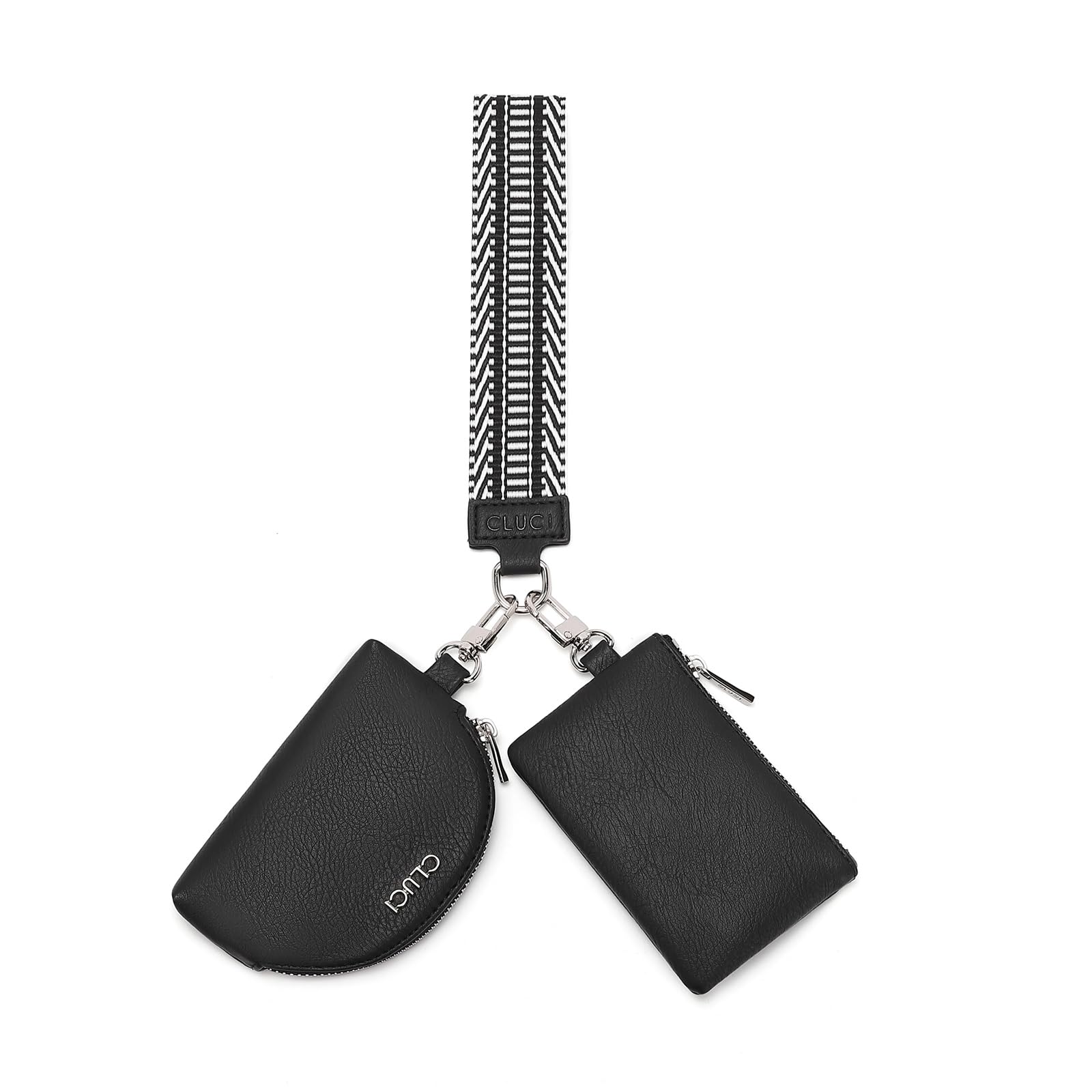 Foto 2 pulgar | Cartera De Pulsera Cluci Con Doble Funda De Piel Desmontable, Color Negro - Venta Internacional.