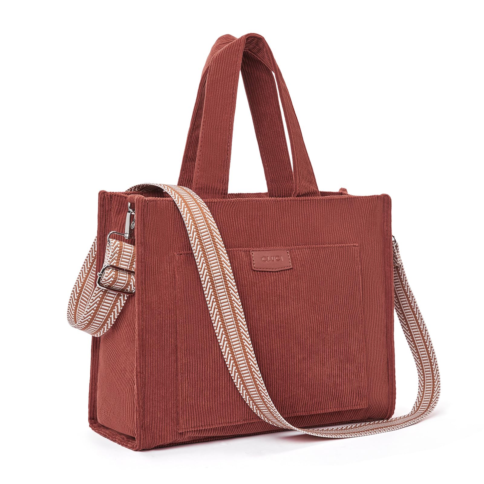 Bolso De Hombro Cluci Corduroy A La Moda Para Mujer - Venta Internacional. $1,041