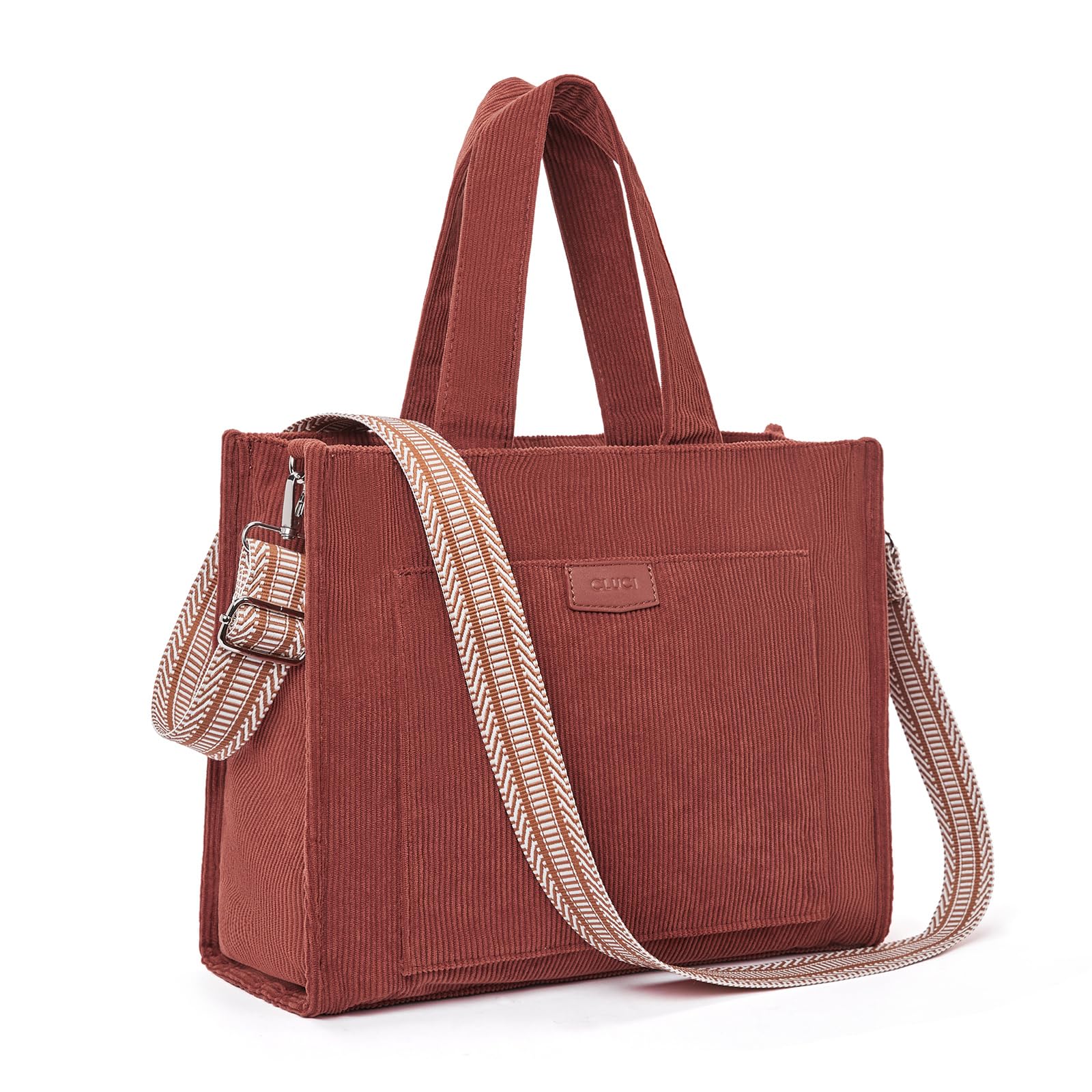 Foto 2 pulgar | Bolso De Hombro Cluci Corduroy A La Moda Para Mujer - Venta Internacional.