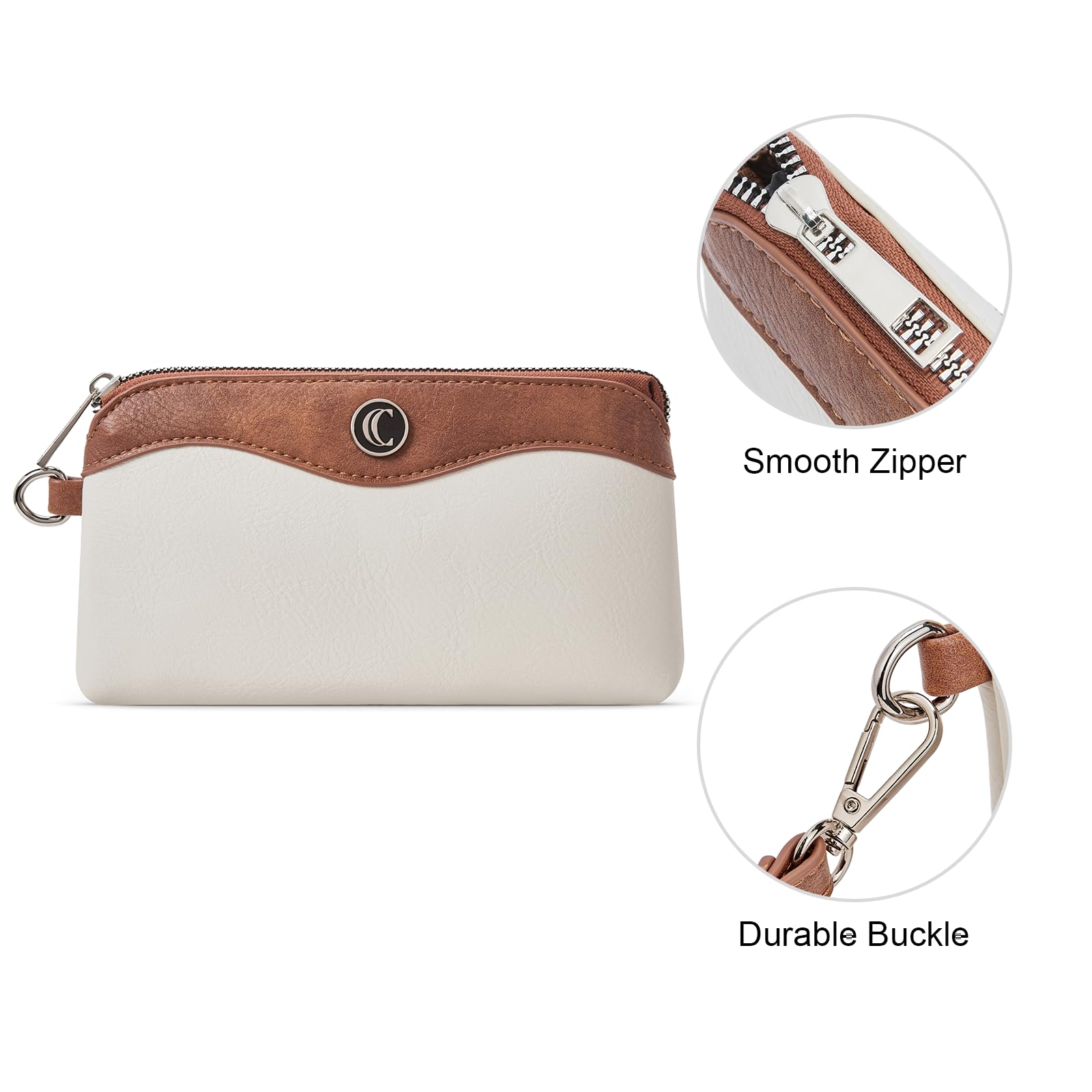 Foto 6 pulgar | Cartera De Pulsera Cluci Para Teléfono Móvil De Viaje, Bolso De Piel Para Mujer - Venta Internacional.