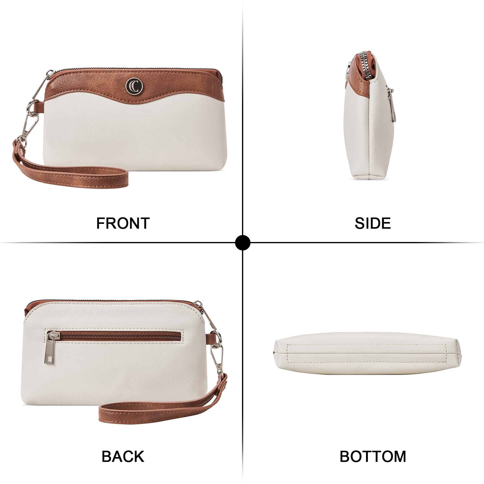 Foto 7 pulgar | Cartera De Pulsera Cluci Para Teléfono Móvil De Viaje, Bolso De Piel Para Mujer - Venta Internacional.