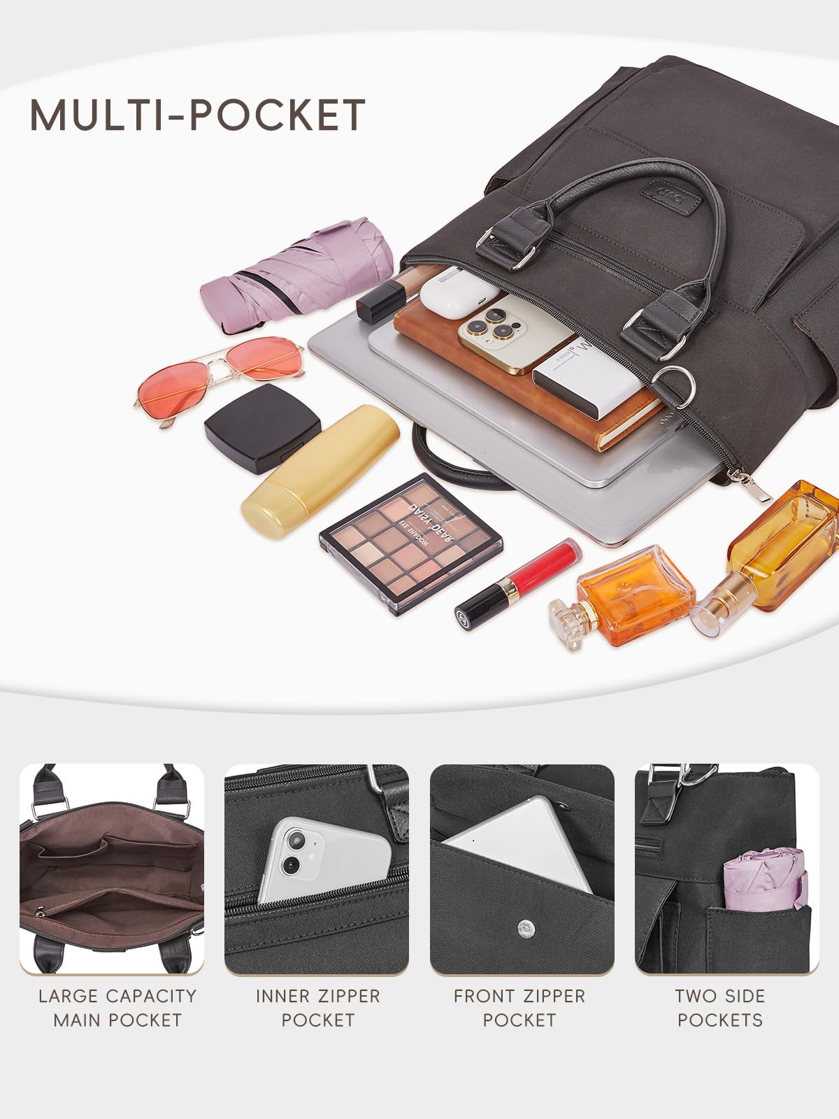 Foto 5 | Bolsa Cluci Ciuci De Nailon Para Mujer Con Correa Ajustable - Venta Internacional.
