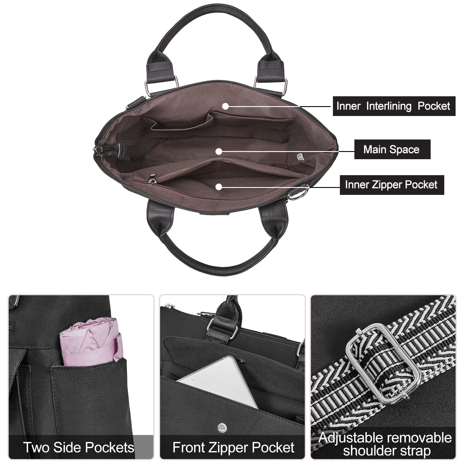Foto 6 | Bolsa Cluci Ciuci De Nailon Para Mujer Con Correa Ajustable - Venta Internacional.