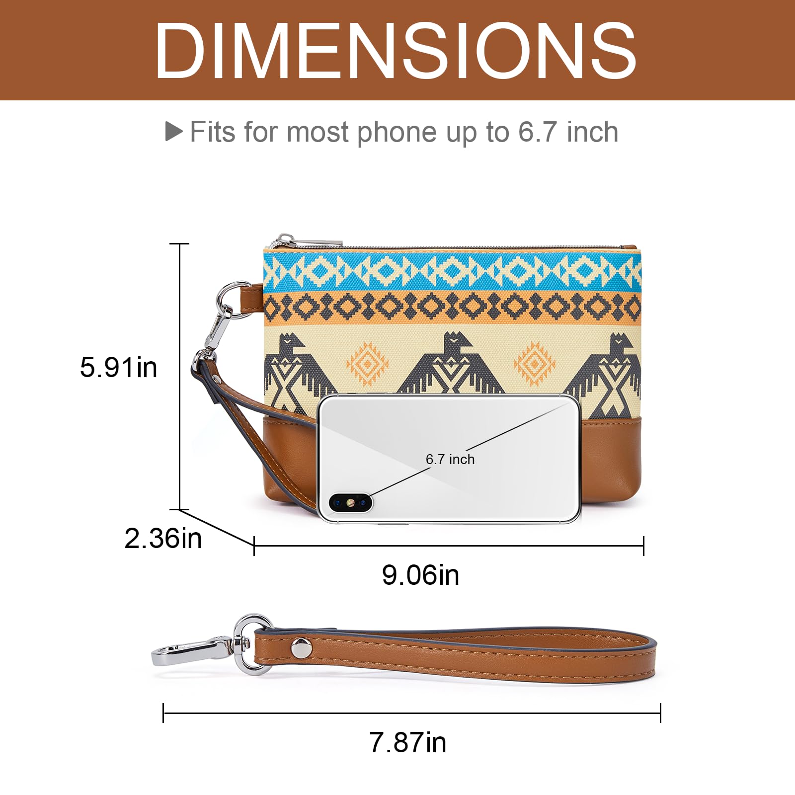 Foto 4 pulgar | Bolso De Mano Wallet Cluci De Piel De Gran Capacidad Para Mujer - Venta Internacional.