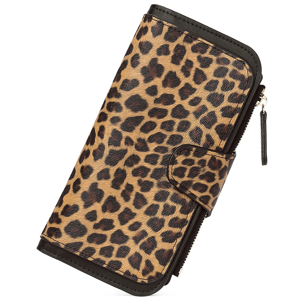 Foto 2 pulgar | Tarjetero Triple Wallet Cluci De Piel Con Bloqueo Rfid Para Mujer - Venta Internacional.