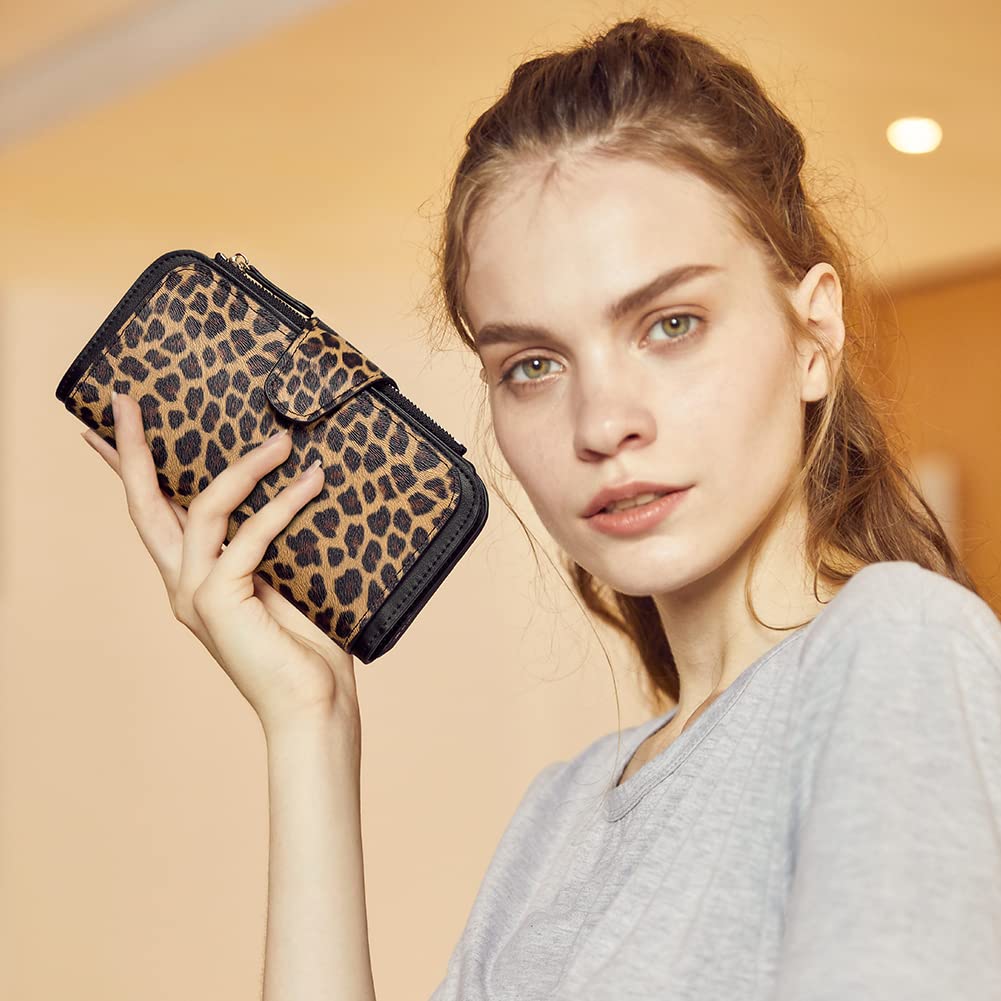 Foto 3 pulgar | Tarjetero Triple Wallet Cluci De Piel Con Bloqueo Rfid Para Mujer - Venta Internacional.