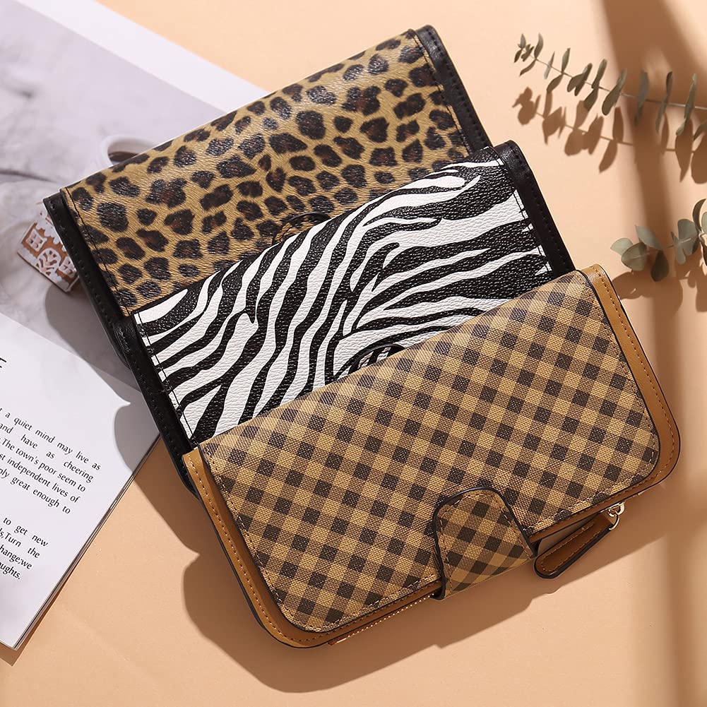 Foto 8 pulgar | Tarjetero Triple Wallet Cluci De Piel Con Bloqueo Rfid Para Mujer - Venta Internacional.