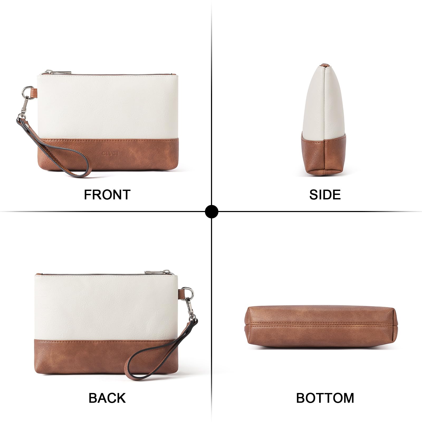 Foto 7 pulgar | Bolso de Mano Wallet Cluci de Piel para Mujer - Venta Internacional