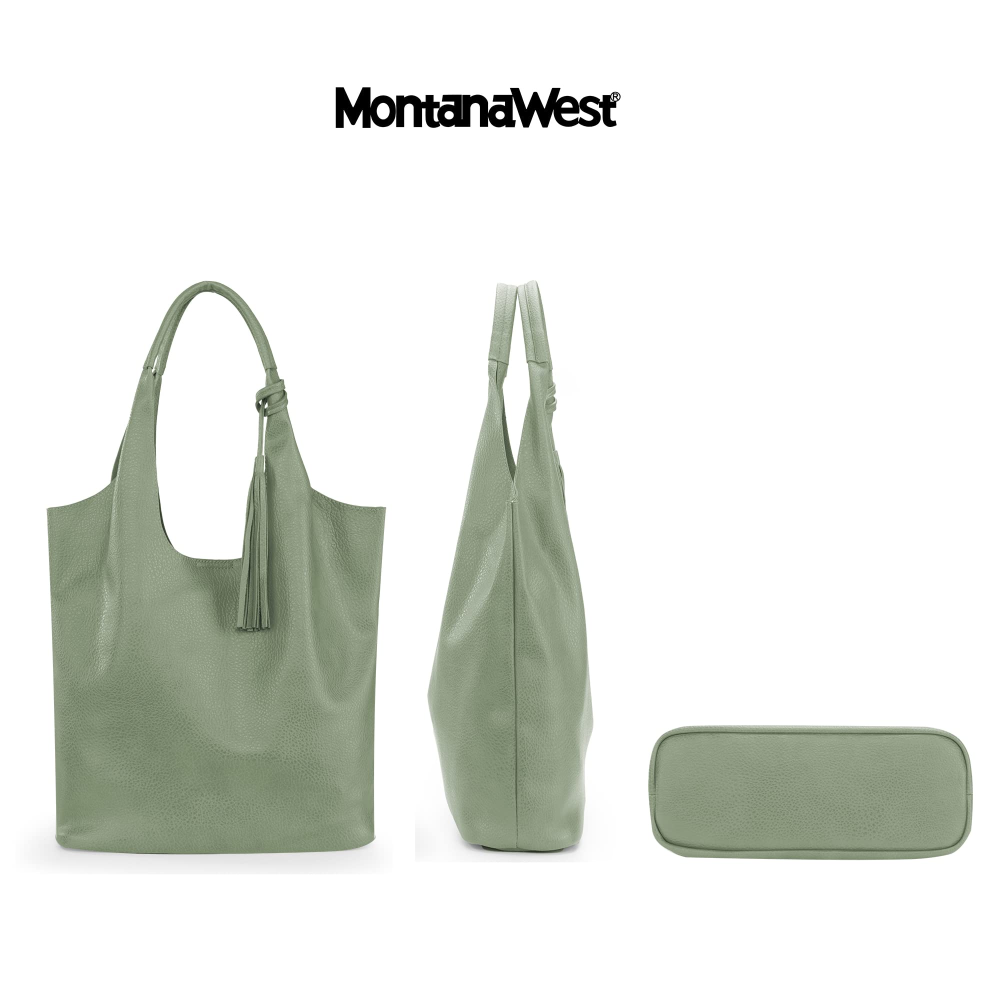 Foto 3 | Bolso Hobo Montana West De Piel Vegana Con Diseño De Borlas - Venta Internacional.