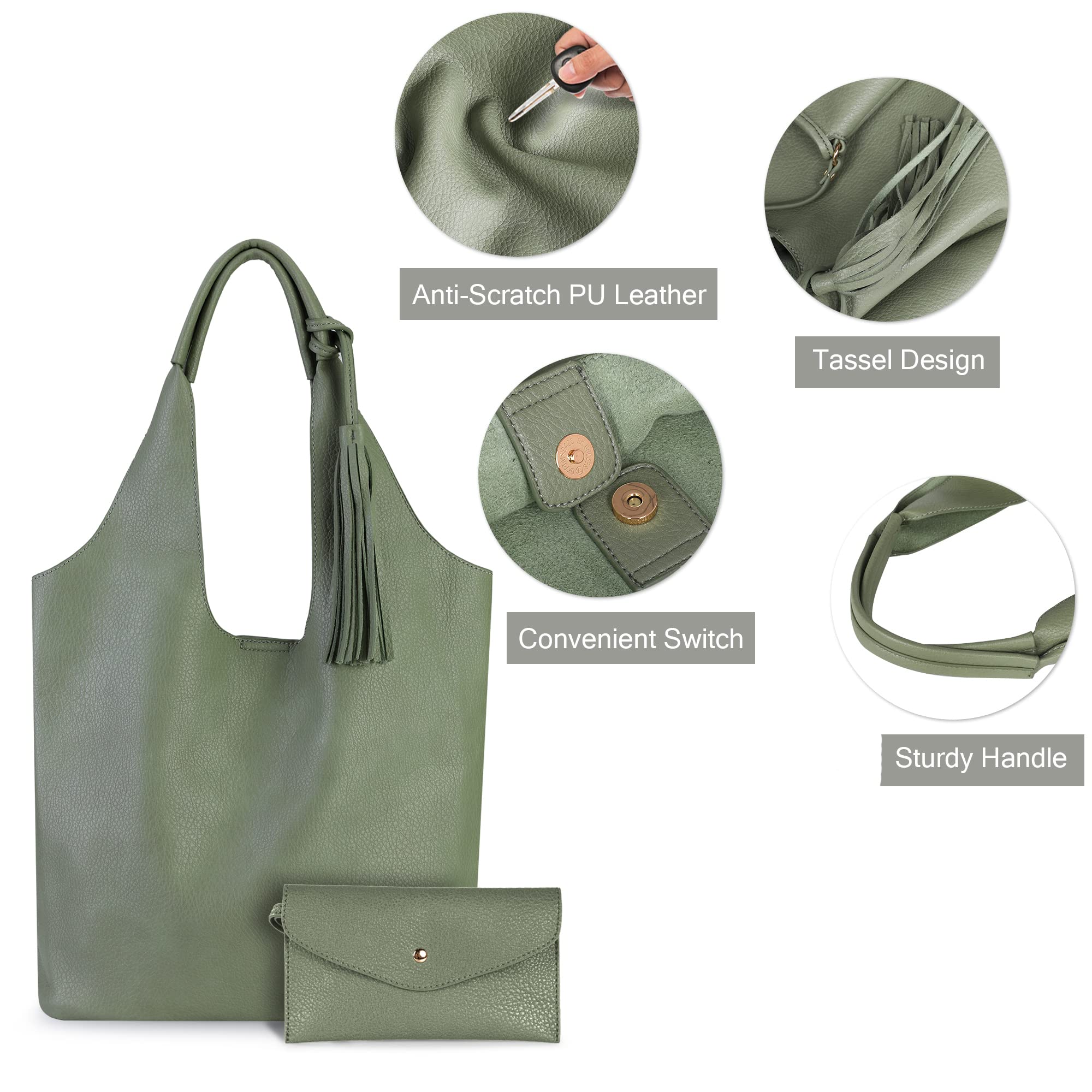 Foto 5 pulgar | Bolso Hobo Montana West De Piel Vegana Con Diseño De Borlas - Venta Internacional.
