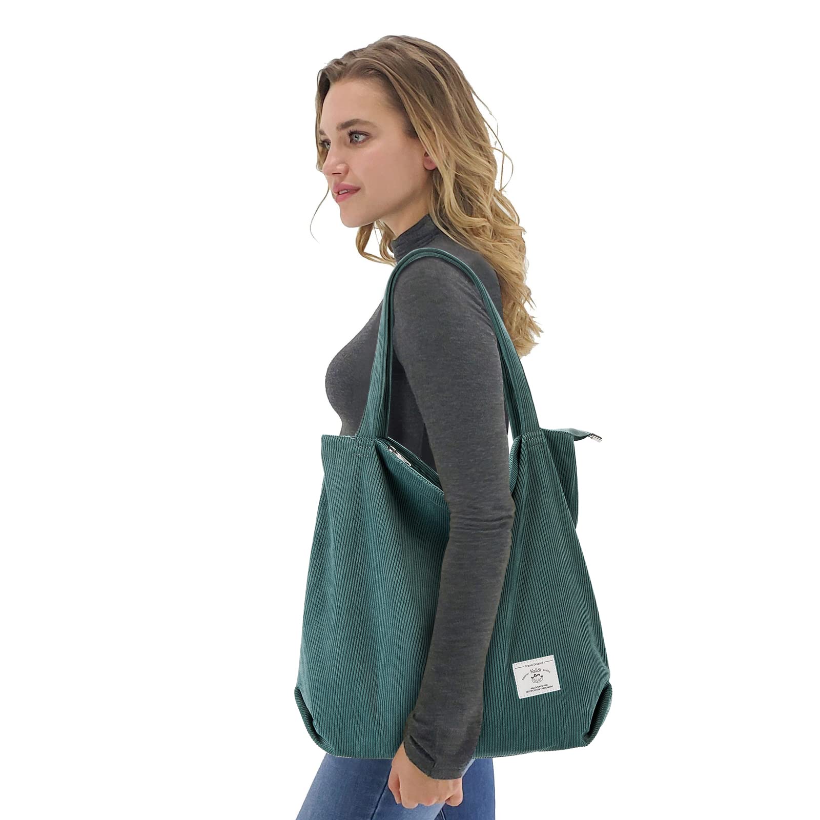Foto 8 pulgar | Bolso De Mano Kalidi De Pana Para Mujer, De Gran Capacidad, Impermeable - Venta Internacional.