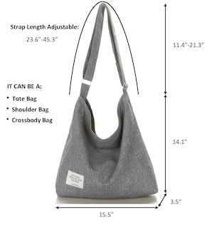 Foto 4 | Bolso de Hombro Covelin Retro Canvas para Mujer - Venta Internacional