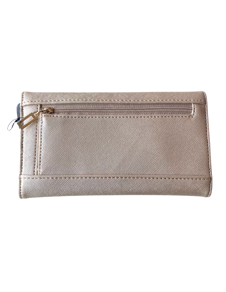 Foto 2 | Cartera Abree Slim Guess Metalica Beige