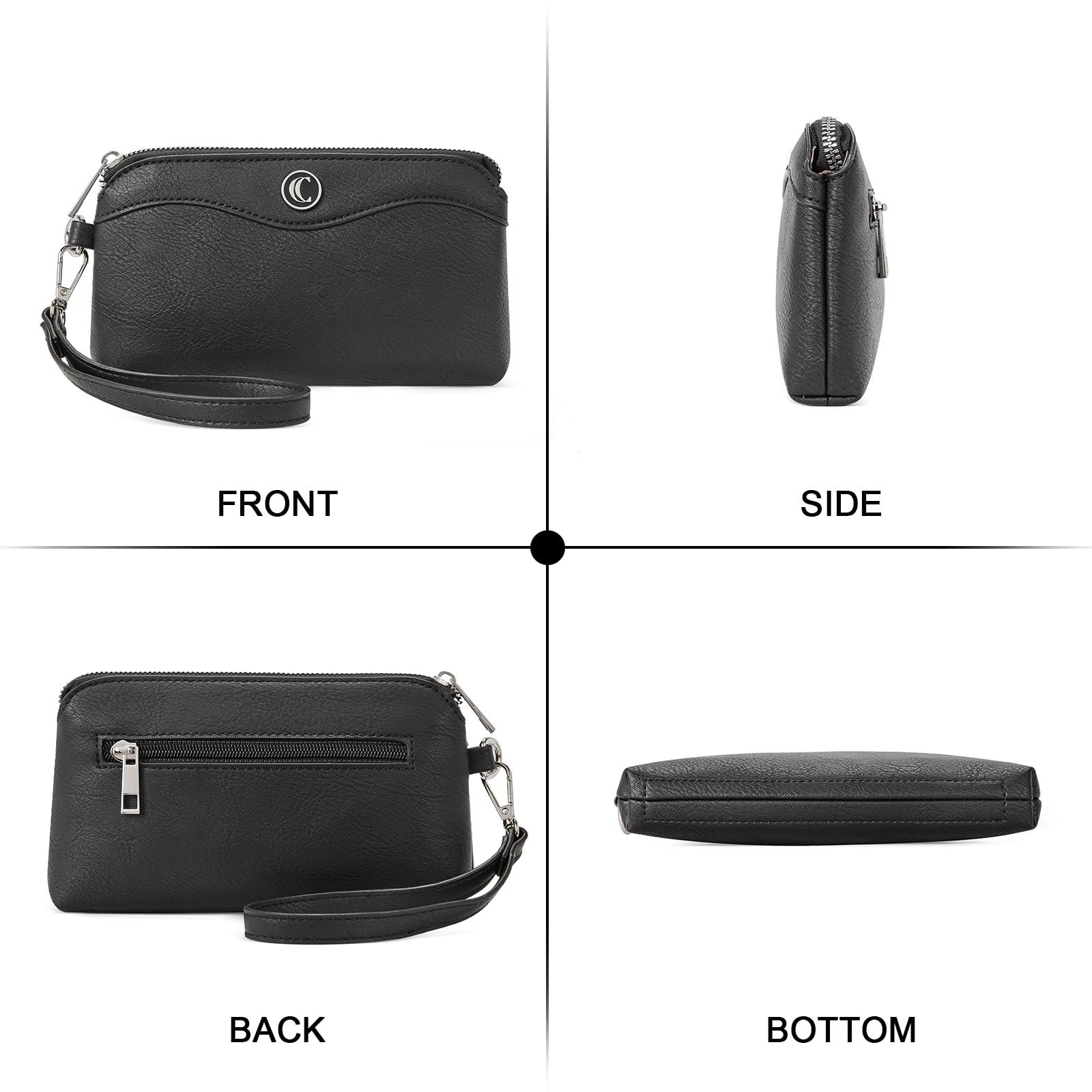 Foto 7 pulgar | Cartera De Pulsera Cluci Para Teléfono Móvil De Viaje, Bolso De Piel Para Mujer - Venta Internacional.